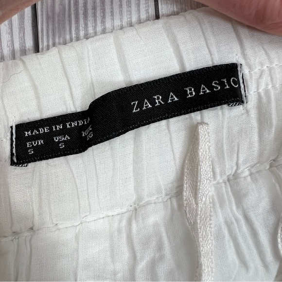 Zara Basic Ladies Skirt White Small Long Maxi Cotton Lined Flared High Rise VGC - Picture 12 of 13